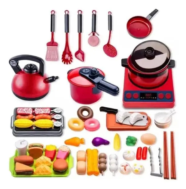 Set de Cocina de Juguete con Utensilios · 61 Piezas