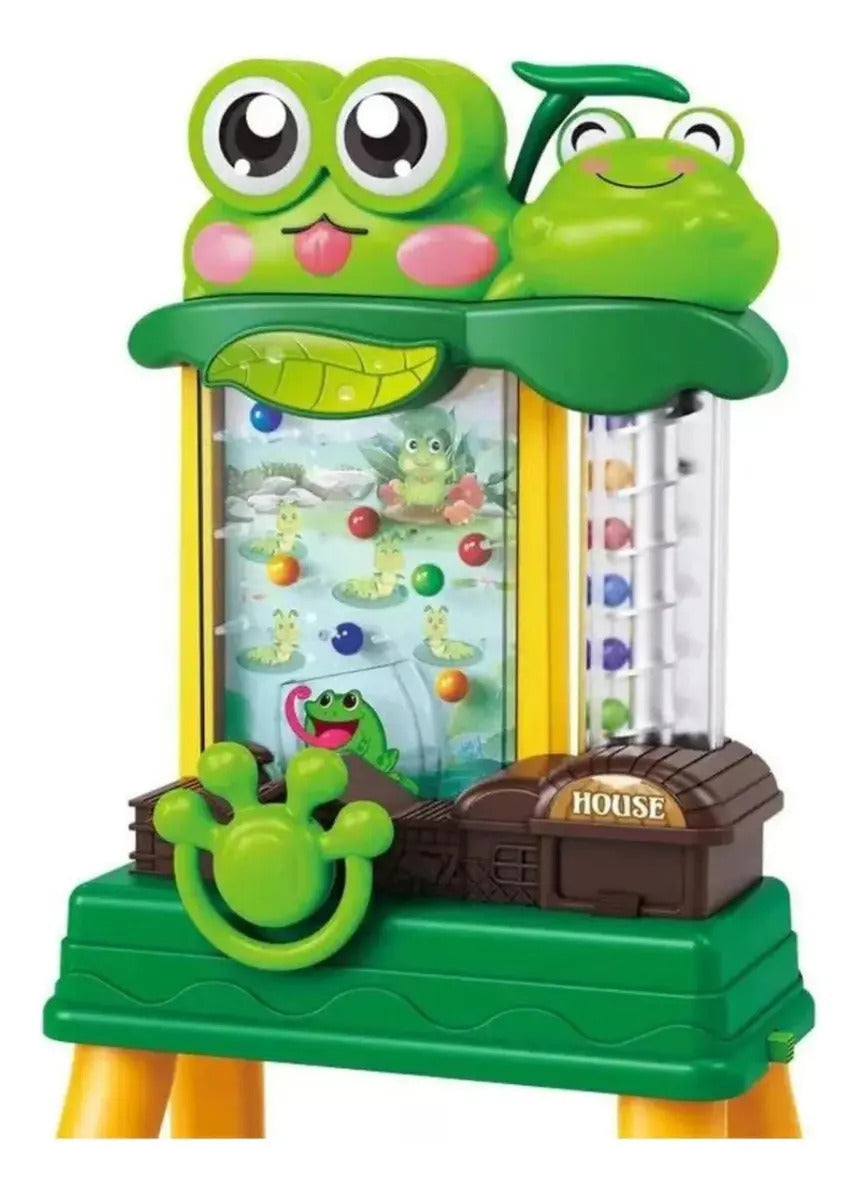 Mini Pinball Electrónico de Ranita con Luz y Música