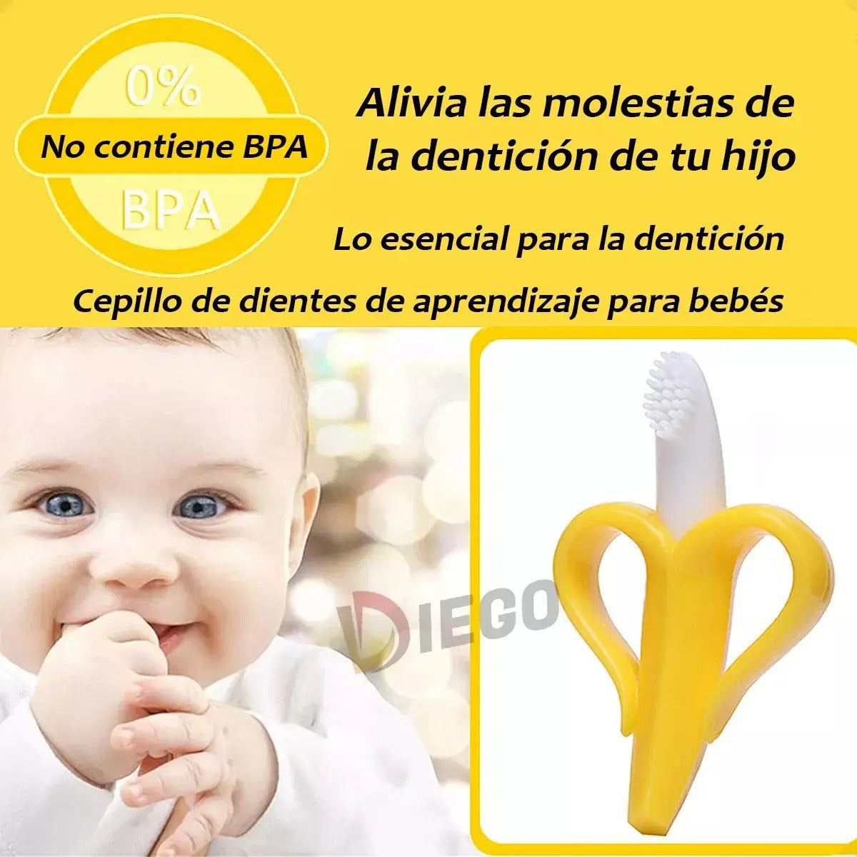Pack de 4 Mordedores de Frutas y Animales para Bebé
