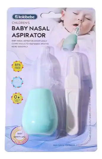 Set de Aspirador Nasal Manual y Pinza para Bebé
