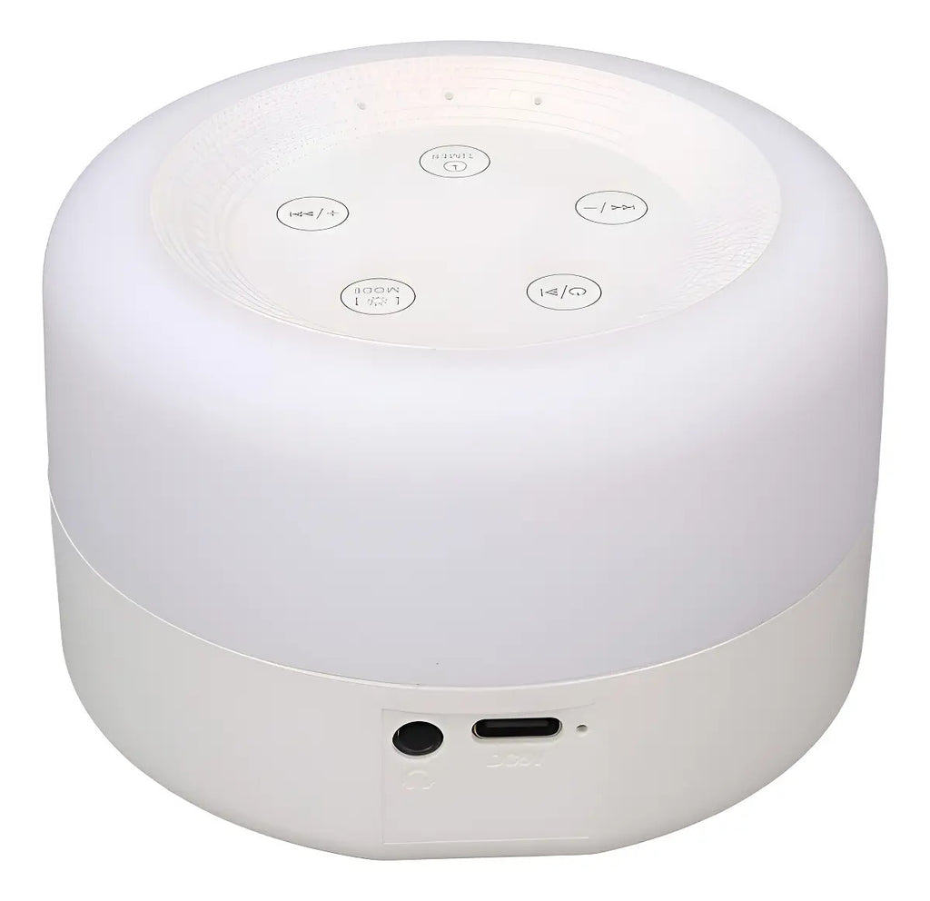 Máquina de Ruido Blanco Recargable con Luz Nocturna
