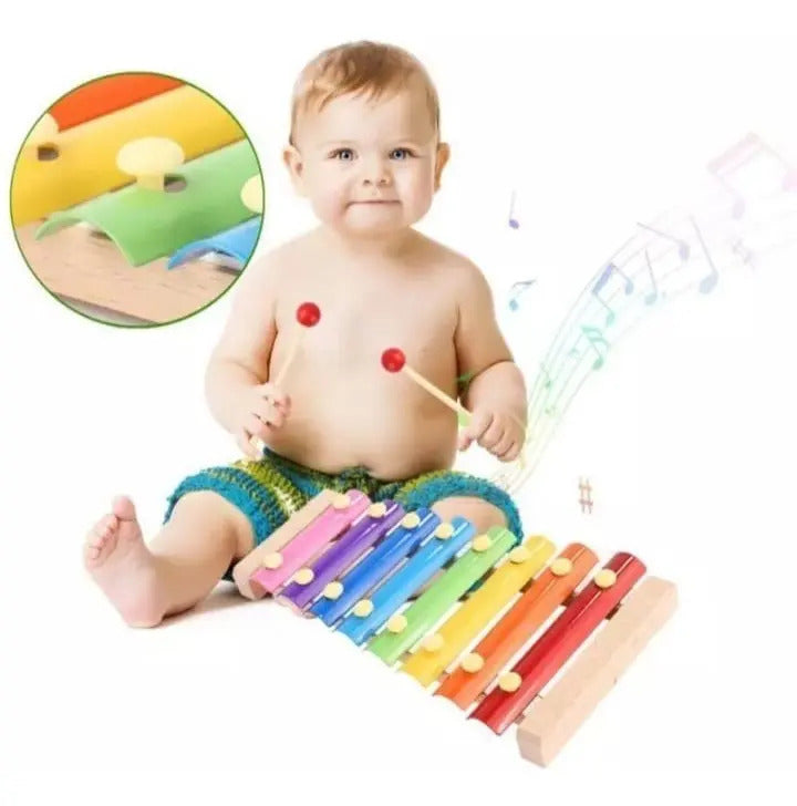 Xilófono Infantil de Madera y Metal