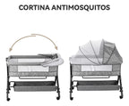 Cuna Corral con Mosquitero, Colchón y Mudador