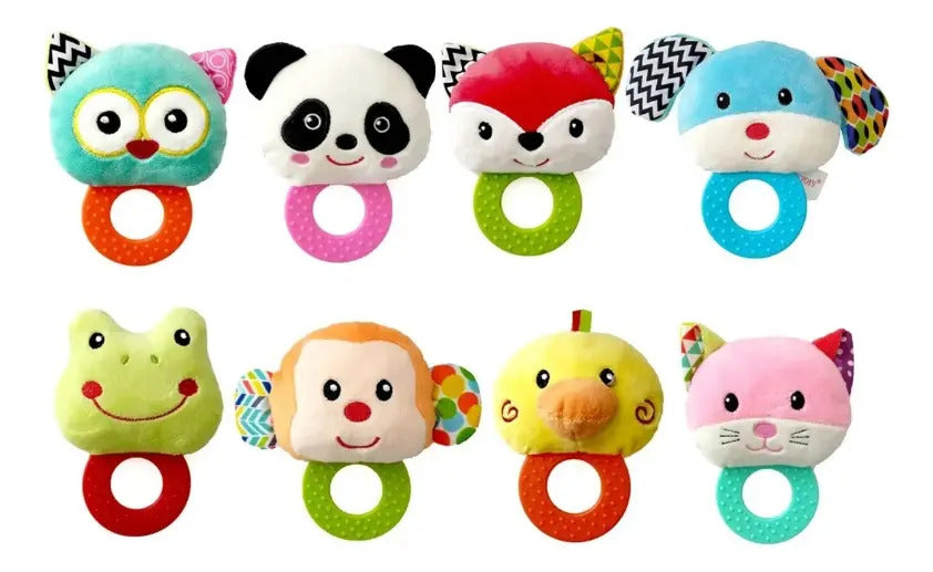 Pack de 3 Peluches Mordedores de Animalitos
