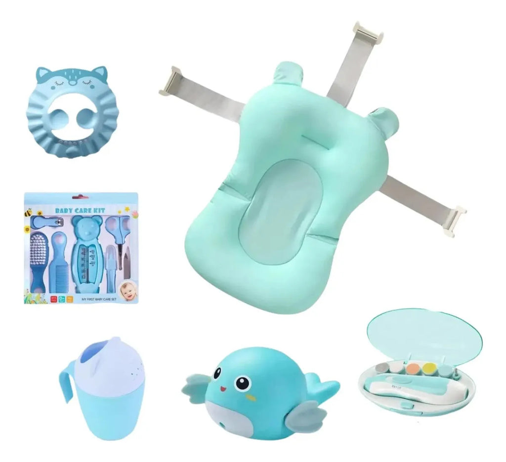 Kit de Baño para Bebé con Lima Eléctrica · Turquesa