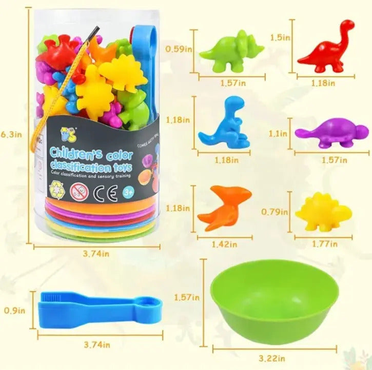 Juego de Clasificación y Conteo · Familia o Dinosaurios