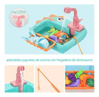 Fregadero de Cocina de Juguete con Grifo y Accesorios