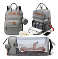 Mochila Pañalera con Mudador Desplegable y Puerto USB