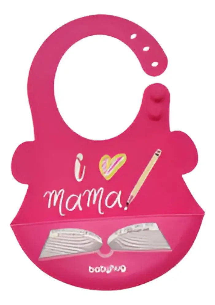 Babero de Silicona Ajustable con Bolsillo Recolector