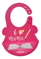 Babero de Silicona Ajustable con Bolsillo Recolector