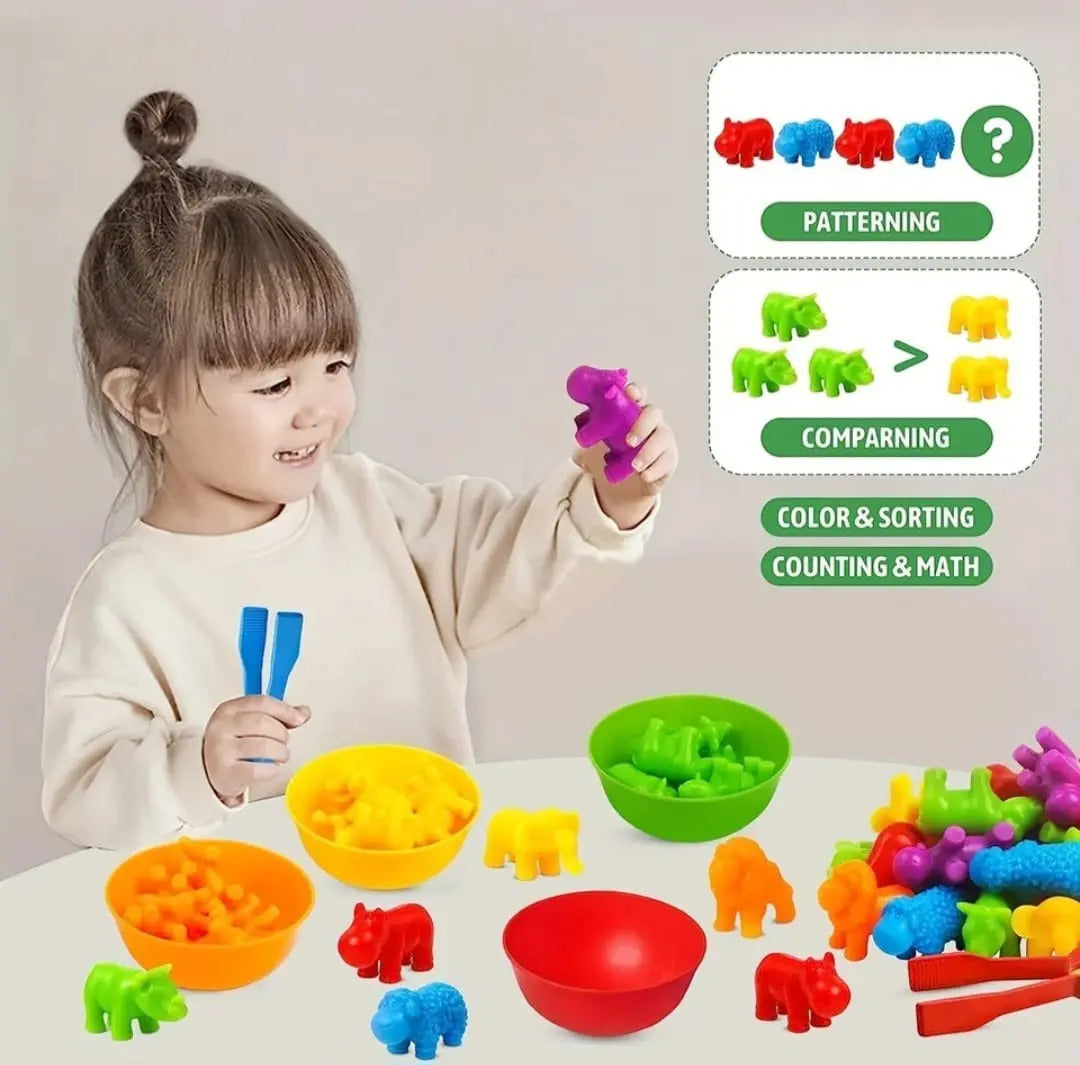 Juego de Clasificación de Animales y Colores · 44 Piezas
