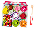 Juego Didáctico de Frutas de Madera