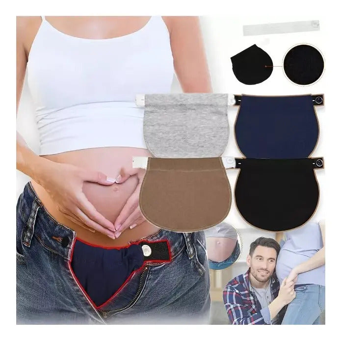 Pack de 3 Extensores de Pantalón de Maternidad · Azul