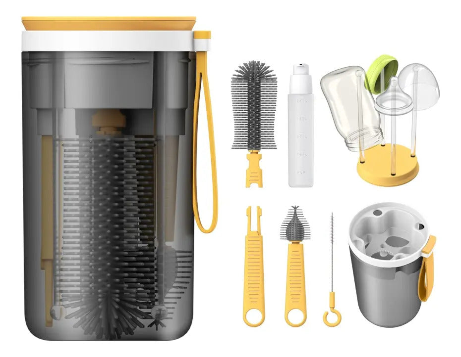 Kit Portátil 6 en 1 de Cepillos para Mamaderas