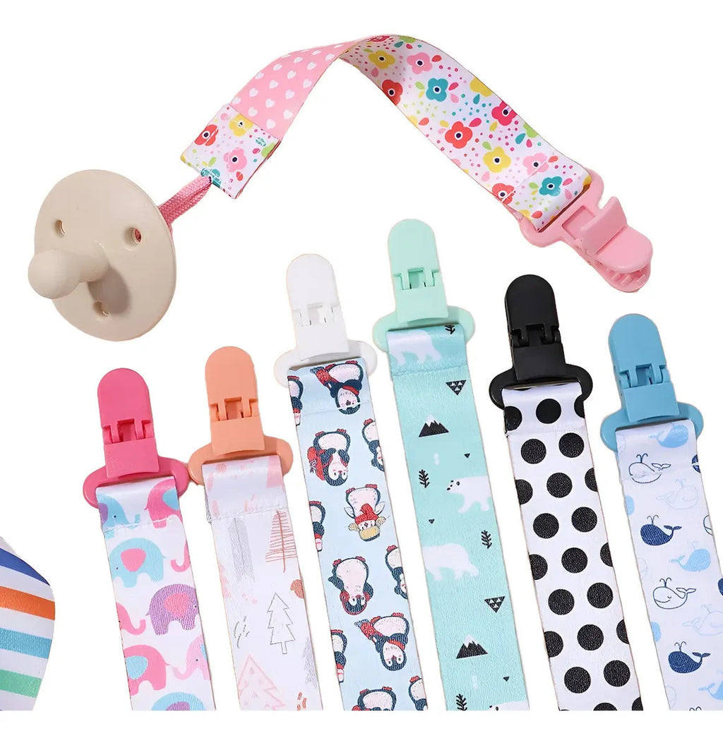 Pack de 3 Sujetadores de Chupete con Clip