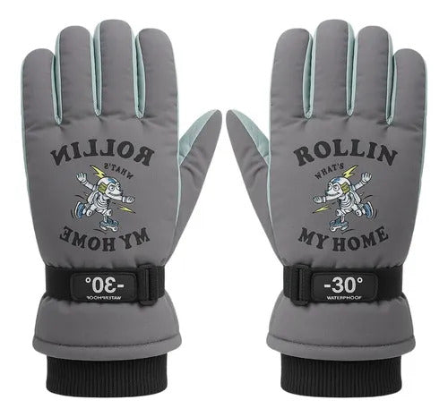 Guantes y Antiparras para Nieve · Talla Infantil 7 a 10 Años