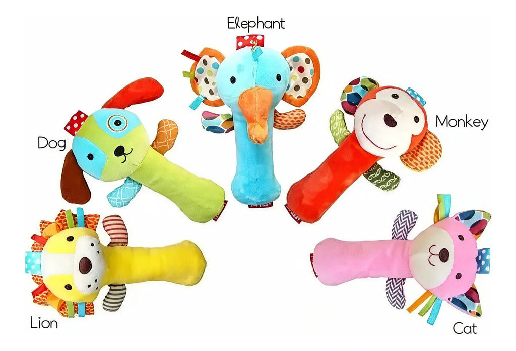 Peluche Sonajero de Animalitos con Sonido al Apretar