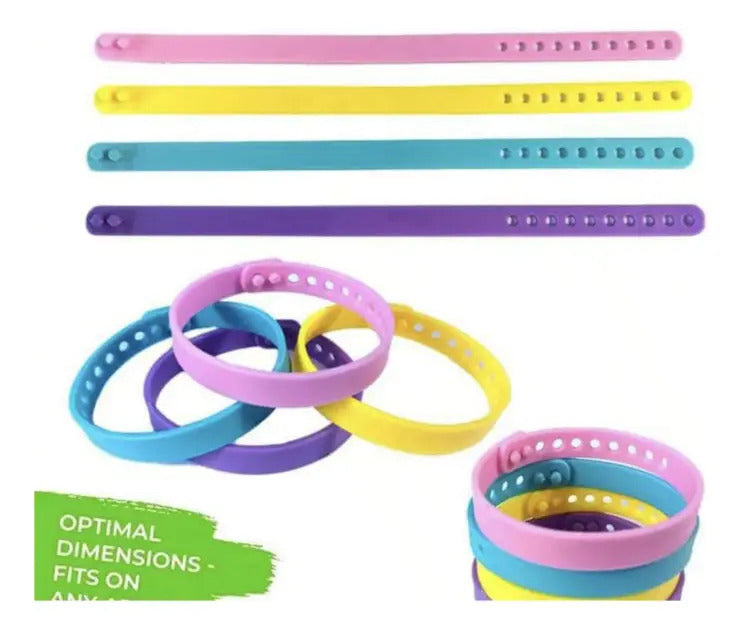 Mini Kit para Diseñar 6 Pulseras con Letras y Adornos