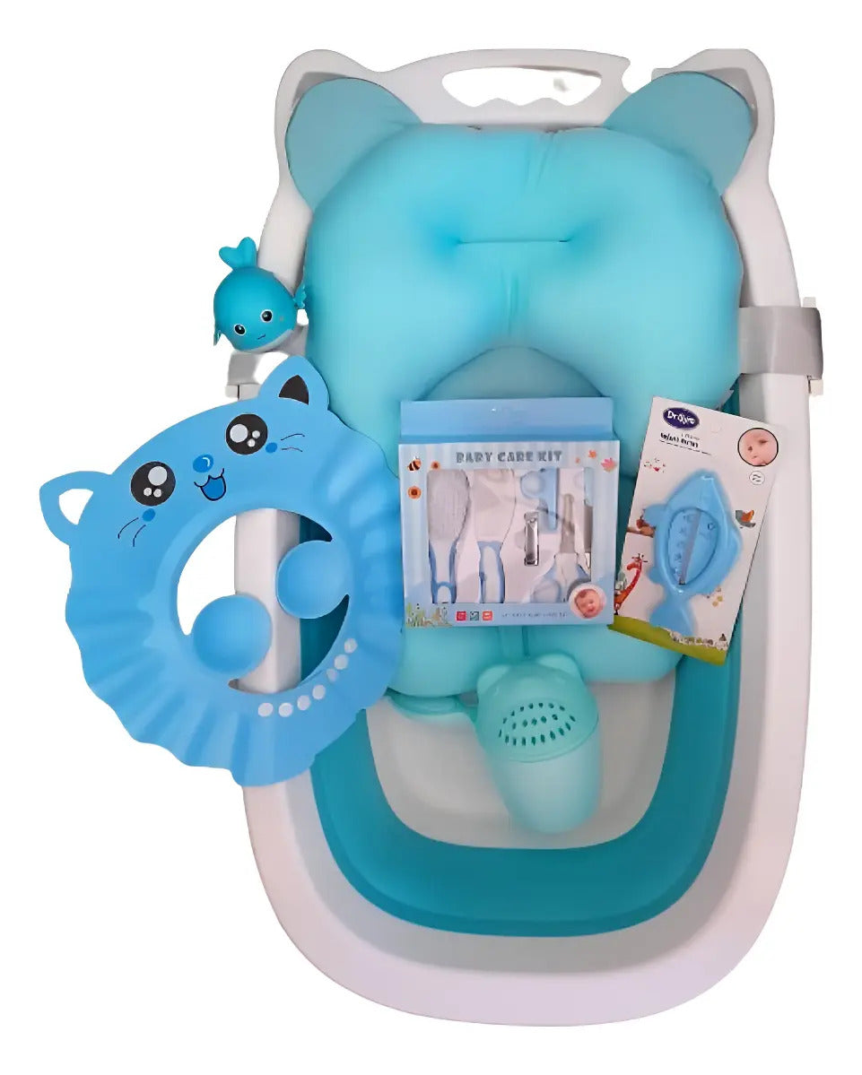 Bañera Plegable con Cojín y Kit de Baño · 75 cm
