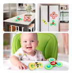 Set de 3 Spinners Giratorios con Ventosa para Bebé
