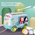 Autobús Musical de Juguete con 5 Bloques de Encaje