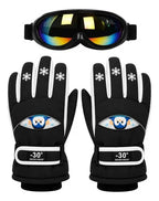 Guantes y Antiparras para Nieve · Talla Infantil 7 a 10 Años