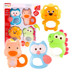 Set de 4 Sonajeros y Mordedores de Animalitos