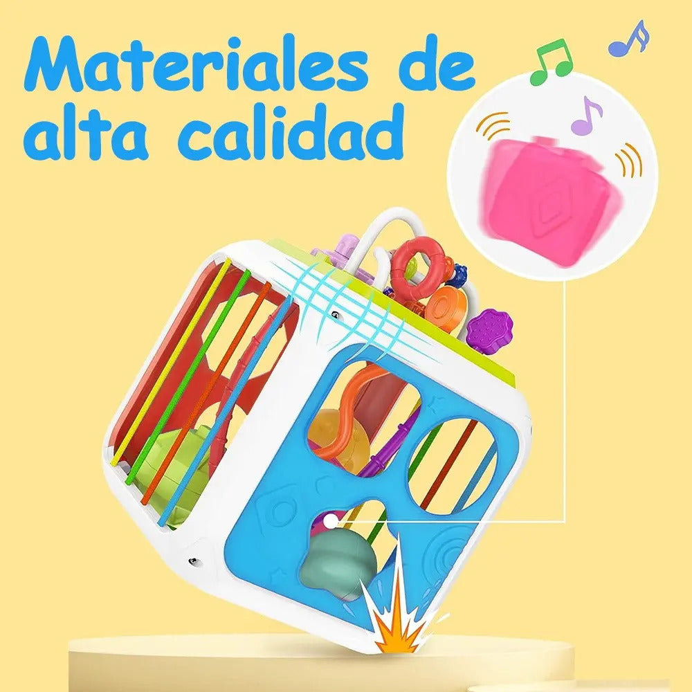 Cubo de Actividades 7 en 1 con Xilófono y Encajes