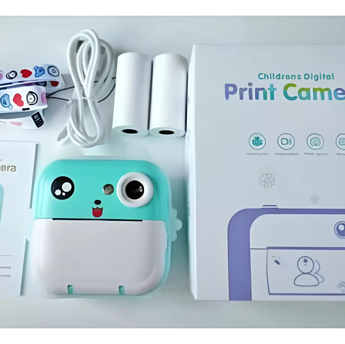 Cámara Instantánea Infantil de 2,4" con 2 Rollos