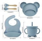Set de Alimentación de Silicona Diseño Osito · 6 Piezas
