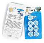 Pack de 6 Tapas de Enchufe Redondo con Llave