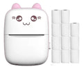 Mini Impresora Térmica Gatita con Bluetooth y 11 Rollos