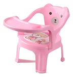 Silla Infantil Compacta con Bandeja · Rosa o Celeste