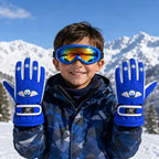 Guantes y Antiparras para Nieve · Talla Infantil 7 a 10 Años