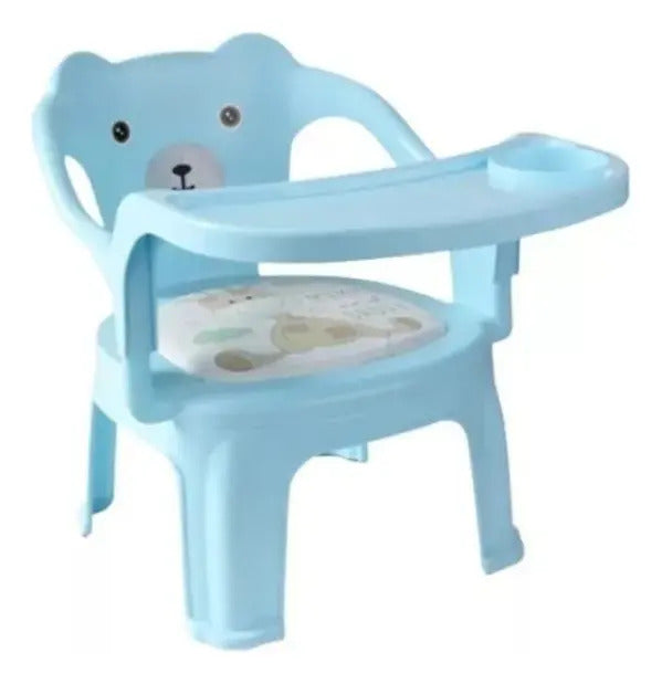 Silla Infantil Compacta con Bandeja · Rosa o Celeste