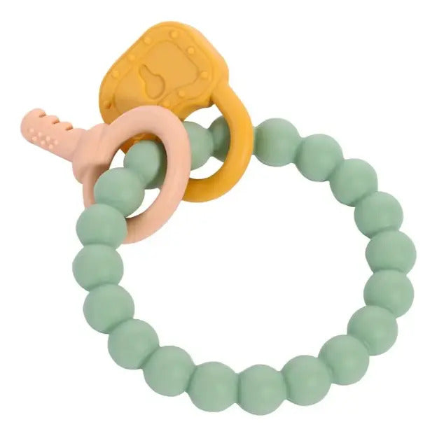 Mordedor de Silicona Tipo Pulsera con Dijes