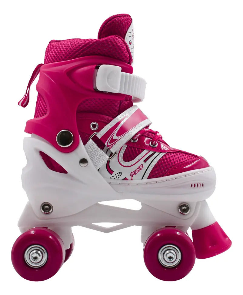 Patines Quad Ajustables de Malla · Tallas S y M