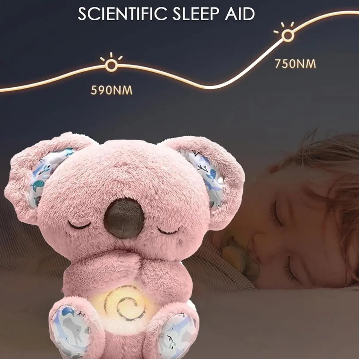 Peluche Koala con Movimiento, Luz y Sonido · Rosa o Gris