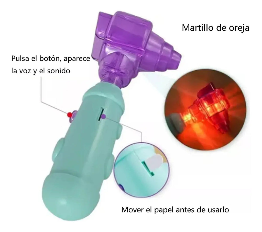 Set de Doctor de Juguete con Luz y Sonido · 25 Piezas