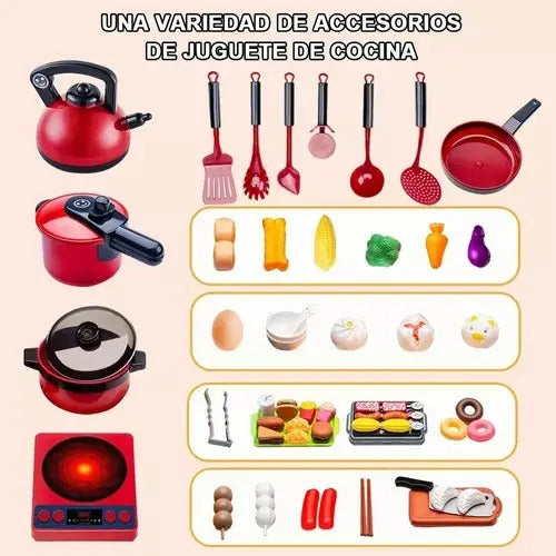 Set de Cocina de Juguete con Utensilios · 61 Piezas