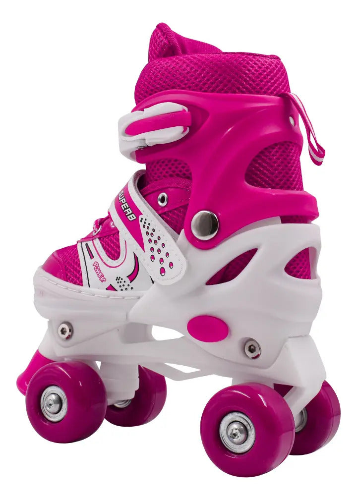 Patines Quad Ajustables de Malla · Tallas S y M