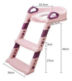 Adaptador Acolchado de Inodoro con Escalera Ajustable