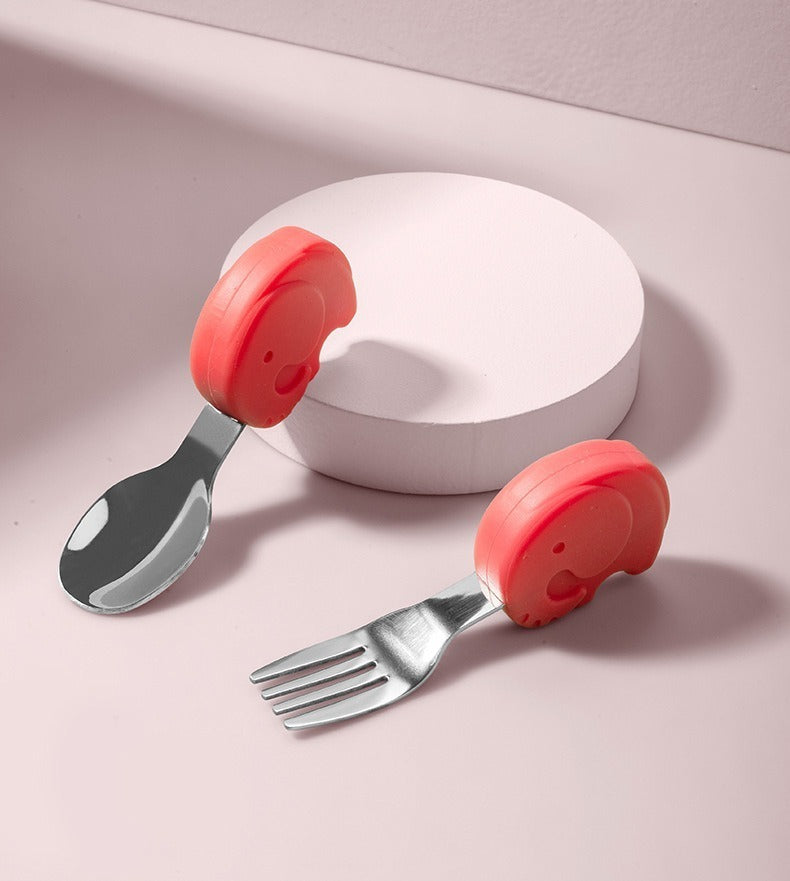 Set de Cuchara y Tenedor Diseño Elefante
