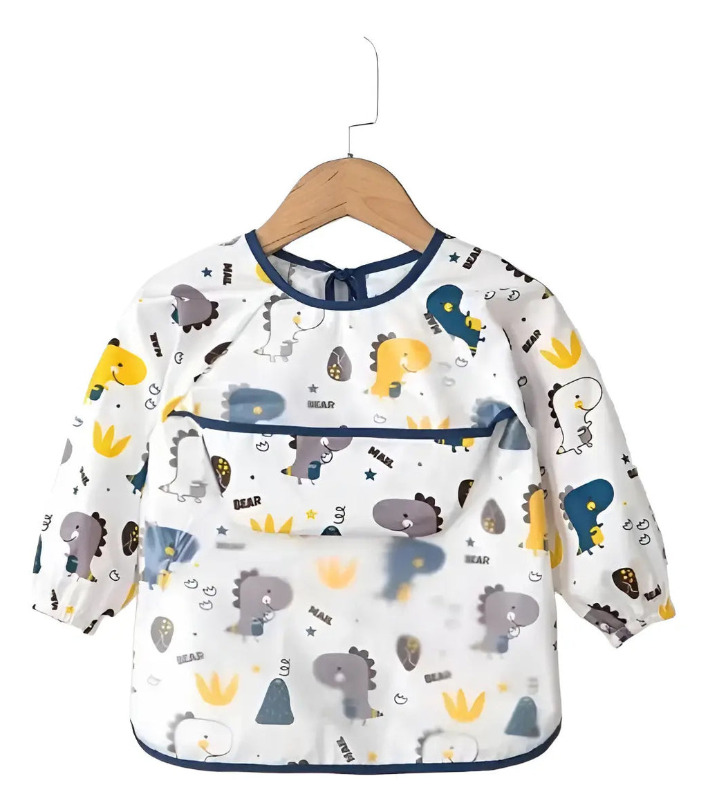 Babero Delantal de Manga Larga con Capa Impermeable