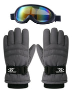 Guantes y Antiparras para Nieve · Talla Infantil 4 a 6 Años