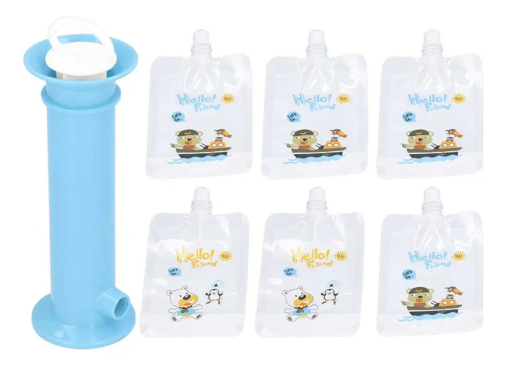 Set de Llenado para Papillas con Bomba y 4 Bolsas