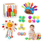 Set de Estimulación para Bebé · 5 Tipos de Juguetes