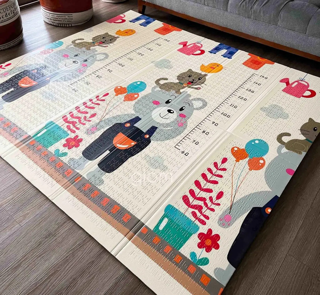 Alfombra Plegable Reversible con Bolso · 180 × 200 cm