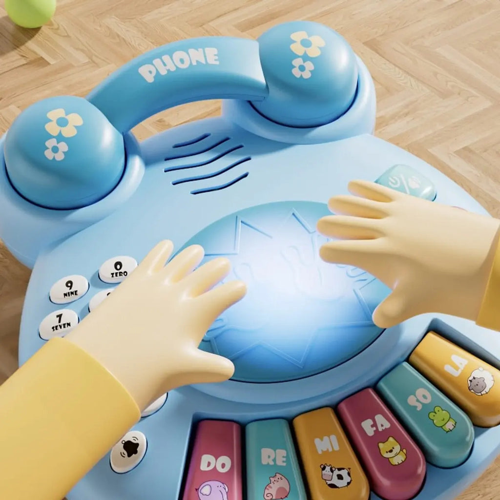 Teléfono, Piano y Batería Musical de Juguete