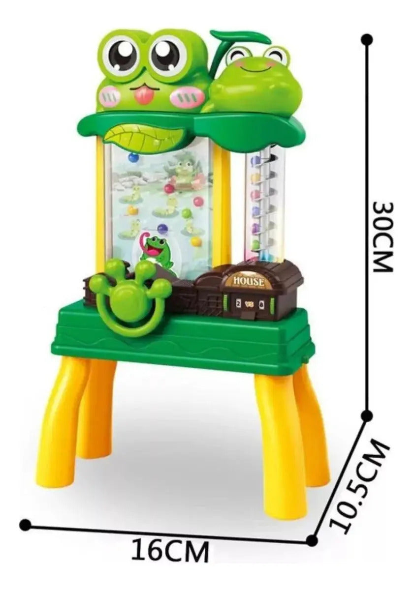 Mini Pinball Electrónico de Ranita con Luz y Música